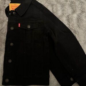 Levi's Black Denim Jacket kids size 7